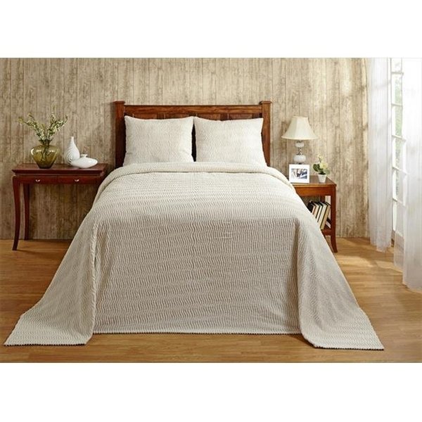 Better Trends Better Trends BSNATWIV Twin Natick Bedspread; Ivory - 81 in. BSNATWIV